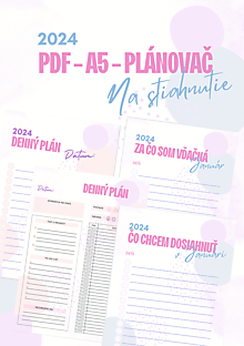 Papiernictvo - PDF DIGITÁLNY plánovač 2024 - 15862480_