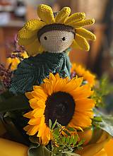 Háčkovaná bábika slnečnica Sam