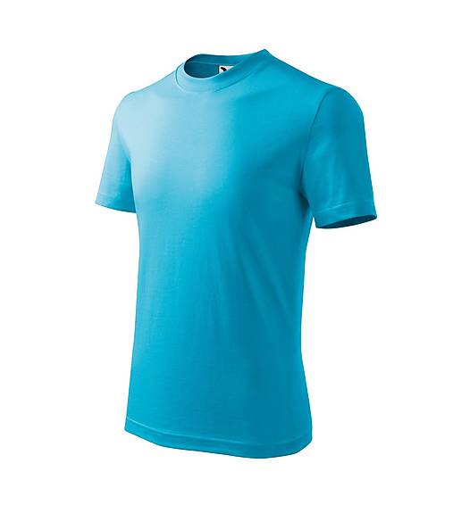 Polotovary - Detské tričko BASIC tyrkysová 44 - 15862851_