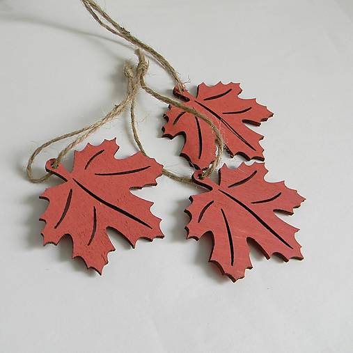 Polotovary - Jesenný list - preglejka - 1ks - 15861580_