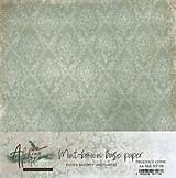 Papier - Scrapbook papier 8x8 Mint brown base paper - 15863961_