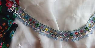 Náhrdelníky - folkový šitý náhrdelník č. 12 - 15863576_