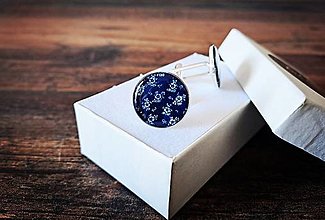 Pánske šperky - Manžetové gombíky folk modré - 15864352_