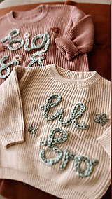 Detské oblečenie - Vyšívaný personalizovaný sveter - 15865145_