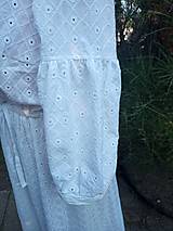 Šaty - Madeirové šaty so zaväzovaním - 15864125_