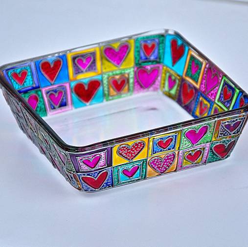 Nádoby - Srdíčková miska - 15864779_