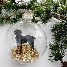 Dekorácie - Vianočná guľa labrador - 15865352_