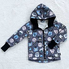 Detské oblečenie - Softshellová bunda zateplená s barančekom medvedíky - 15866184_