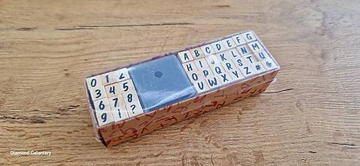 Nástroje - Drevená Pečiatka - Abeceda - Čísla (VZOR I) - 15869185_