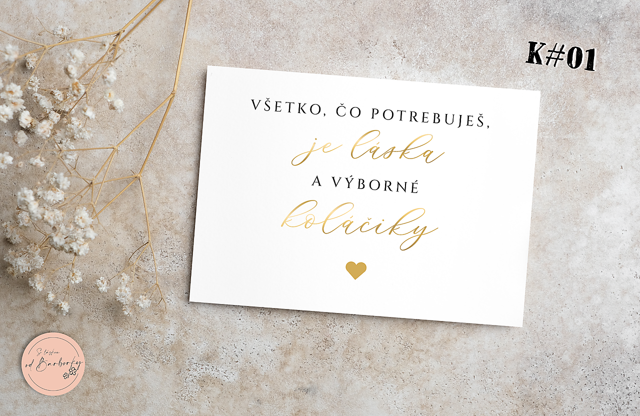 Kartička "Candy bar" K#01_K