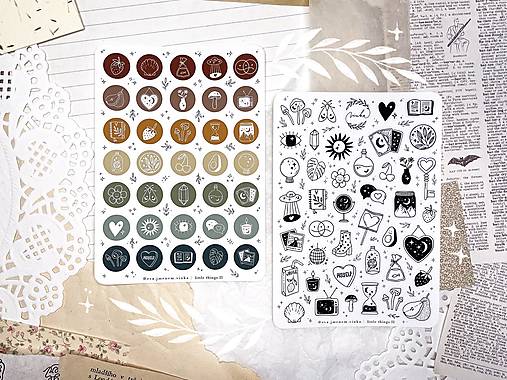 Papier - Samolepky " Little Things II " - 15868441_