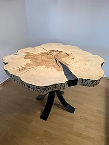 Nábytok - Jedálenský stôl z 230 ročného jaseňa. 🍂 - 15869427_
