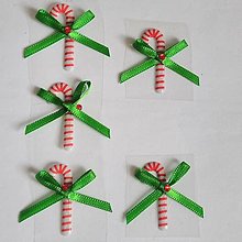 Polotovary - Vianočná samolepka zelená - 3cm - 1ks - 15867199_