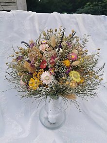 Dekorácie - Kytica zo sušených kvetov - 15871479_
