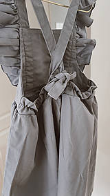 Detské oblečenie - Ručne vyšívaná ľanová šatová zásterka - 15871005_