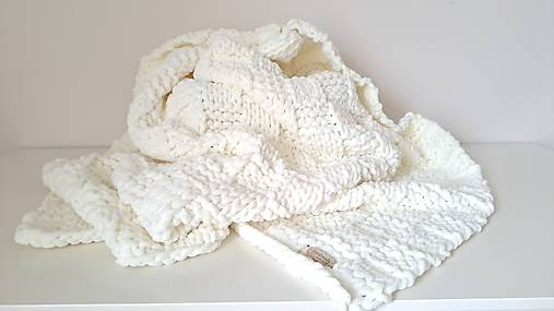 Detský textil - Detská deka LINDA (Biela) - 15871500_