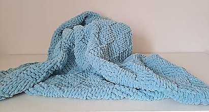 Detský textil - Detská deka LINDA (Modrá) - 15871478_