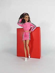 Hračky - Barbie mikina krátka č-9 - 15872180_