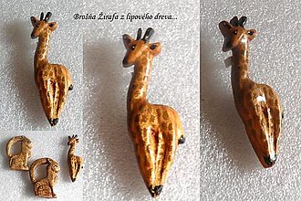 Brošne - brošňa žirafa... - 15872336_