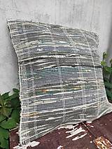 Úžitkový textil - Ručne tkaná obliečka na vankúš 50x50 cm - 15874115_