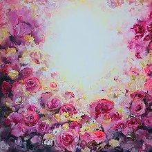 Obrazy - Ružová záhrada - 15873425_