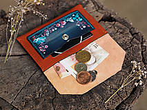 Peňaženky - Kožená peněženka SOPHIA mini+ klíčenka zdarma - 15873732_