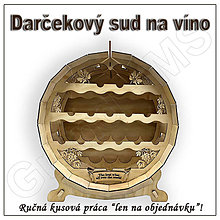 Dekorácie - Dekoračný sud na víno - 15873726_