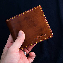Pánske tašky - Kožená peňaženka - na mieru - 15873343_