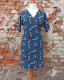 Šaty - Šaty kolibříci, velikost M - MAXI SLEVA:) - 15876141_