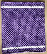 Detský textil - Puffy deka do kočíka 95x80cm - fialová - 15875918_