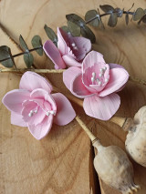 Polotovary - Kvety orchidei v jemnej ružovej farbe - 15877231_