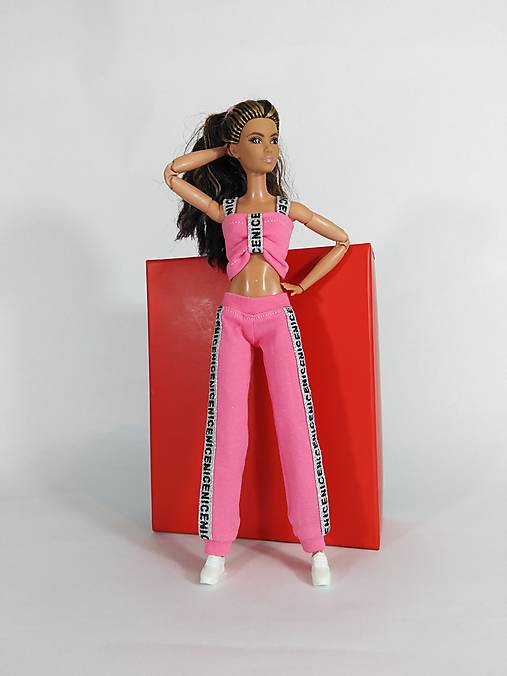 Hračky - Barbie športové nohavice tepláky č-9 - 15875082_
