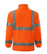 Polotovary - Unisex fleecová mikina HV FLEECE JACKET fluorescenčná oranžová 98 - 15877700_