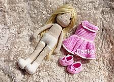 Hračky - Hačkovaná bábika Dadka - 15878483_