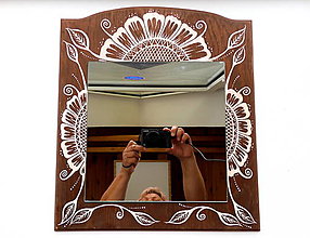 Zrkadlá - Zrkadlo veľké Ornament 1 /L - 15880139_