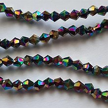 Korálky - CrystaLine Beads™/bicone 3mm-1ks (dúhová AB) - 15880492_