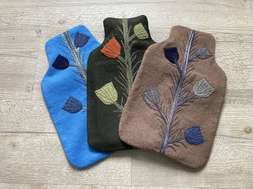 Úžitkový textil - Ozdobná ohrievacia fľaša-termofor - 15880713_