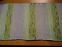 Úžitkový textil - Tkané koberce zeleno-sivé - 15881237_