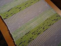 Úžitkový textil - Tkané koberce zeleno-sivé - 15881238_