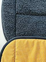 Textil - VLNIENKA DEKA a PRIKRÝVKA 100 % merino top super Bodka 2,5 MM žltá sýta - 15883264_