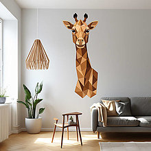 Dekorácie - Žirafa nálepka alebo hodiny - 15882533_