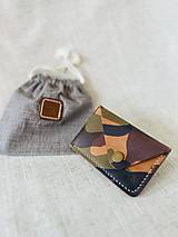 Peňaženky - kožená peňaženka N0.2 puzdro na karty (Hnedá) - 15882478_
