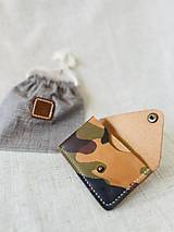 Peňaženky - kožená peňaženka N0.2 puzdro na karty (Hnedá) - 15882479_