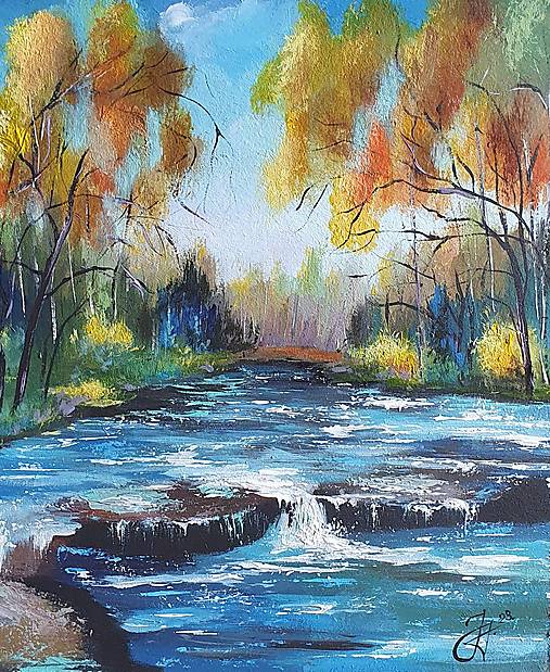 Obrazy - Obraz "Rieka", 23.5x28 cm - 15881652_