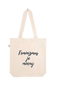 Iné tašky - Feminizmus je mocný (natural taška) - 15883027_