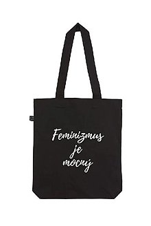 Iné tašky - Feminizmus je mocný (čierna taška) - 15883050_