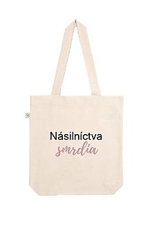 Iné tašky - Násilníctva smrdia (natural taška) - 15883075_