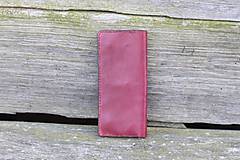Peňaženky - Dámská kožená peňaženka - fialová - 15883415_