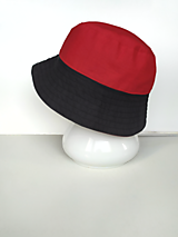 Čiapky, čelenky, klobúky - Červenočierny klobúk - 15883866_