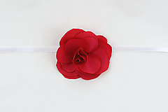 Náramky - Náramok karmínová červená ruža - 15884766_